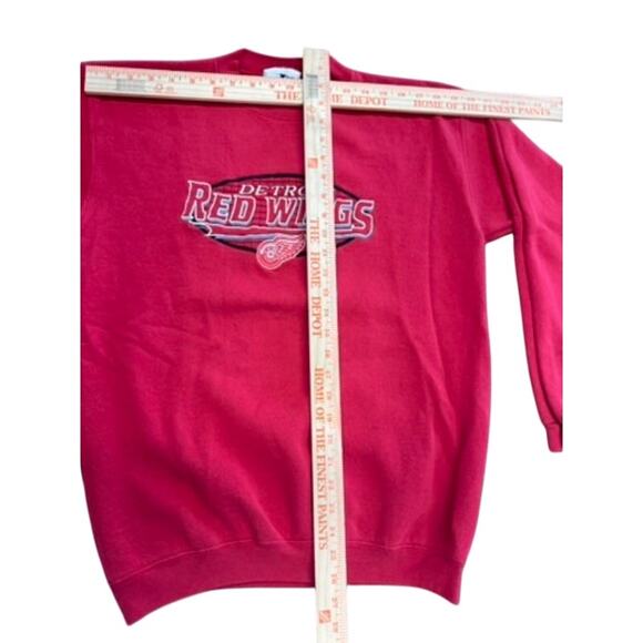 "LOGO ATHLETIC" VTG Detroit Red Wings Sweatshirt  SZ XL 90's Y2K Hockey NHL - Picture 5 of 10
